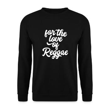For the Love of Reggae - Unisex Sweatshirt - black - Front - Alina (178cm) & Michal (187cm)