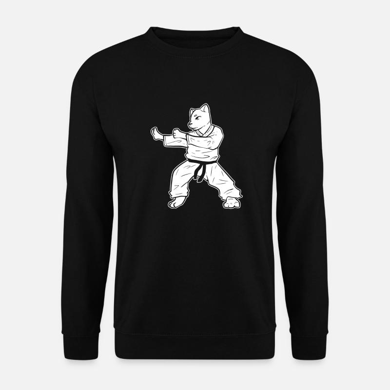 Karate Cat Self Defense - Unisex Sweatshirt - black