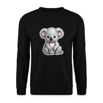 Baby Koäla 2 - Unisex Pullover - Schwarz - Vorne - Alina (178cm) & Michal (187cm)