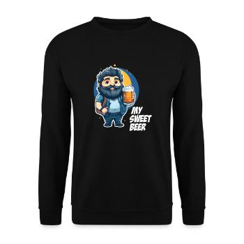 My Sweet Beer - Unisex Sweatshirt - black - Front - Alina (178cm) & Michal (187cm)