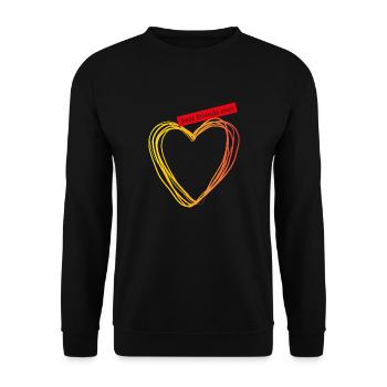 #bestfriendsforever - Unisex Pullover - Schwarz - Vorne - Alina (178cm) & Michal (187cm)