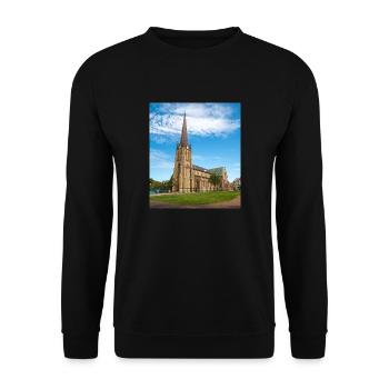 Haga Kirche (Haga kyrka) Göteborg Stadt Schweden - Unisex Pullover - Schwarz - Vorne - Alina (178cm) & Michal (187cm)