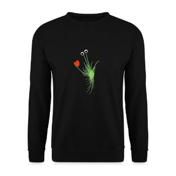 MonstRumms Love No.1 - Unisex Sweatshirt - black - Front - Alina (178cm) & Michal (187cm)