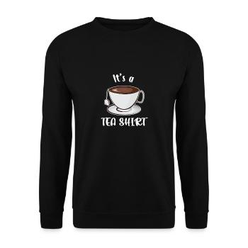 Es ist ein Tee-Shirt - Unisex Pullover - Schwarz - Vorne - Alina (178cm) & Michal (187cm)