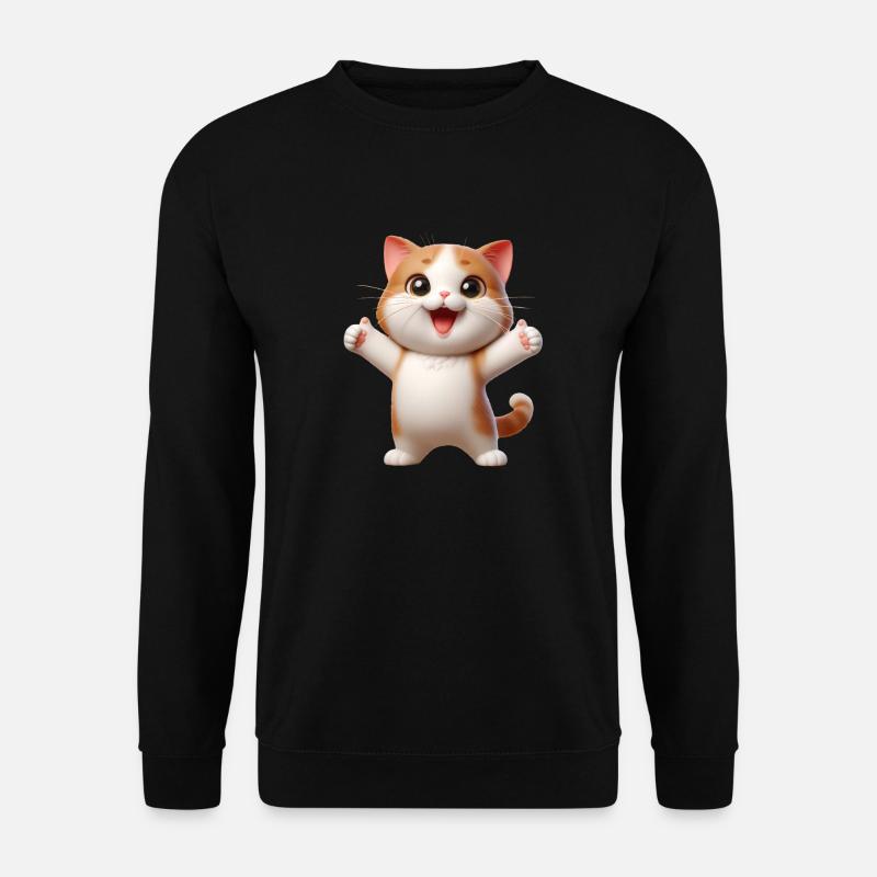 Katze 1 - Unisex Pullover - Schwarz