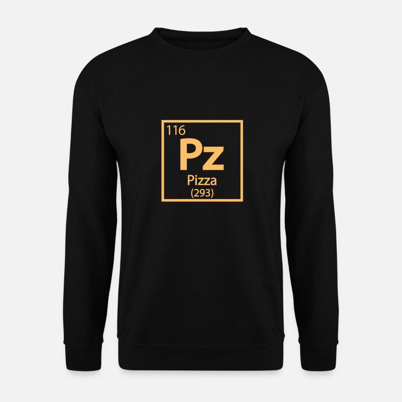 Pizza Element - Lustiges Periodensystem - Unisex Pullover - Schwarz
