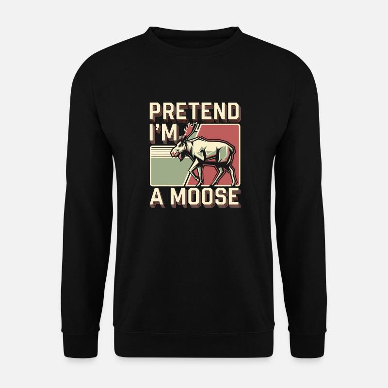 Liebe die Natur mit Humor - Unisex Pullover - Schwarz