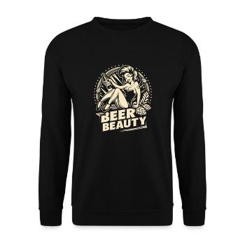 Beauté de la bière - Sweat-shirt Unisexe - noir - Devant - Alina (178cm) & Michal (187cm)