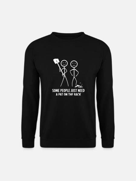 Humorvolles Klaps auf der Rückseite Design - Unisex Pullover - Schwarz