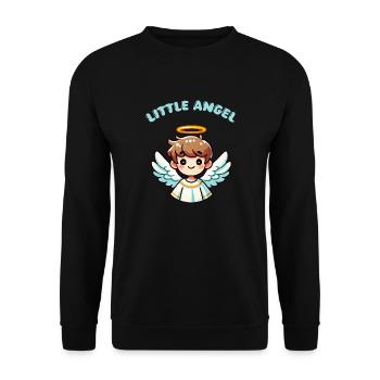 Ange Garçon - Sweat-shirt Unisexe - noir - Devant - Alina (178cm) & Michal (187cm)