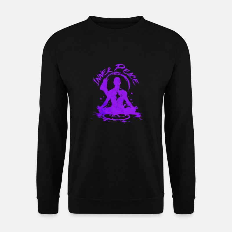 Inner peace Meditation - Unisex Pullover - Schwarz