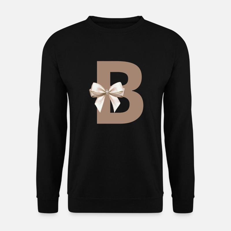 Letter B Knot - Unisex Sweatshirt - black