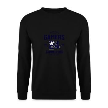 Gaming Club – gamers united in the game - Unisex Sweatshirt - black - Front - Alina (178cm) & Michal (187cm)