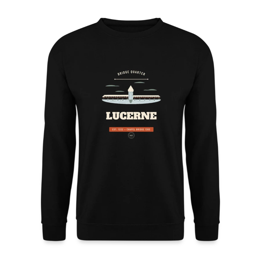 Insignia Lucerne en unisex sweatshirt, black