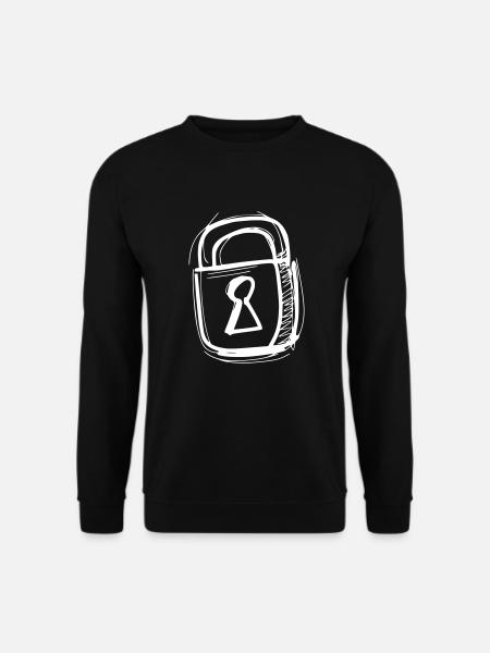 Castle - Padlock - Unisex Sweatshirt - black