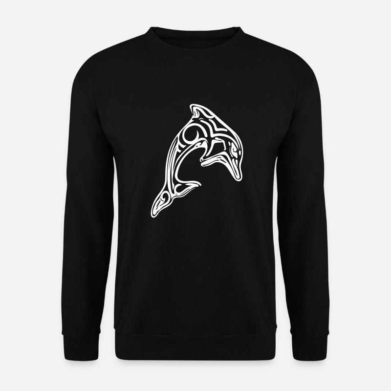 Delfin - Unisex Pullover - Schwarz