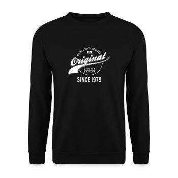 Original 1979 - Unisex Pullover - Schwarz - Vorne - Alina (178cm) & Michal (187cm)