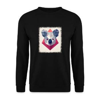 funny quote bear down under camisa para dormir - Unisex Pullover - Schwarz - Vorne - Alina (178cm) & Michal (187cm)