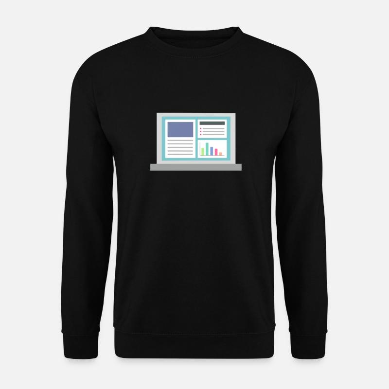 Laptop - Unisex Pullover - Schwarz