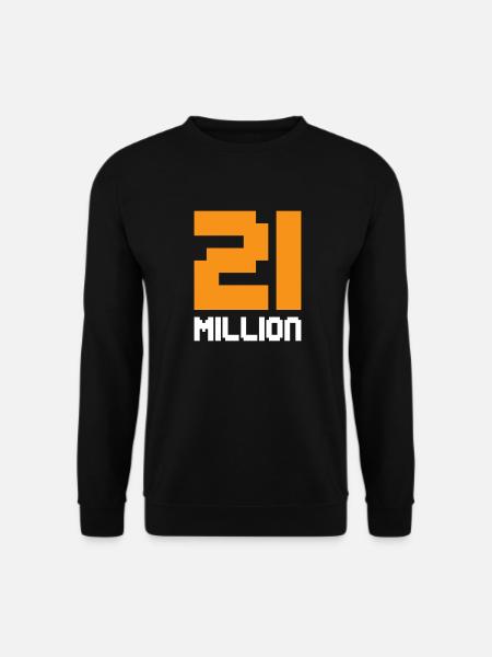 21 million Bitcoin - Unisex Sweatshirt - black