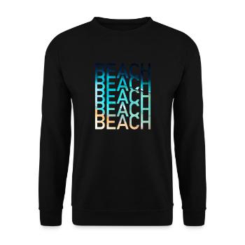 Plage Été - Sweat-shirt Unisexe - noir - Devant - Alina (178cm) & Michal (187cm)