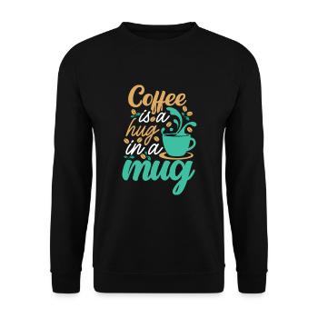 Cup of Hugs - Unisex Pullover - Schwarz - Vorne - Alina (178cm) & Michal (187cm)