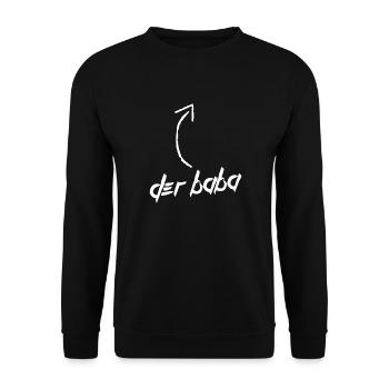 DER BABA - Unisex Sweatshirt - black - Front - Alina (178cm) & Michal (187cm)