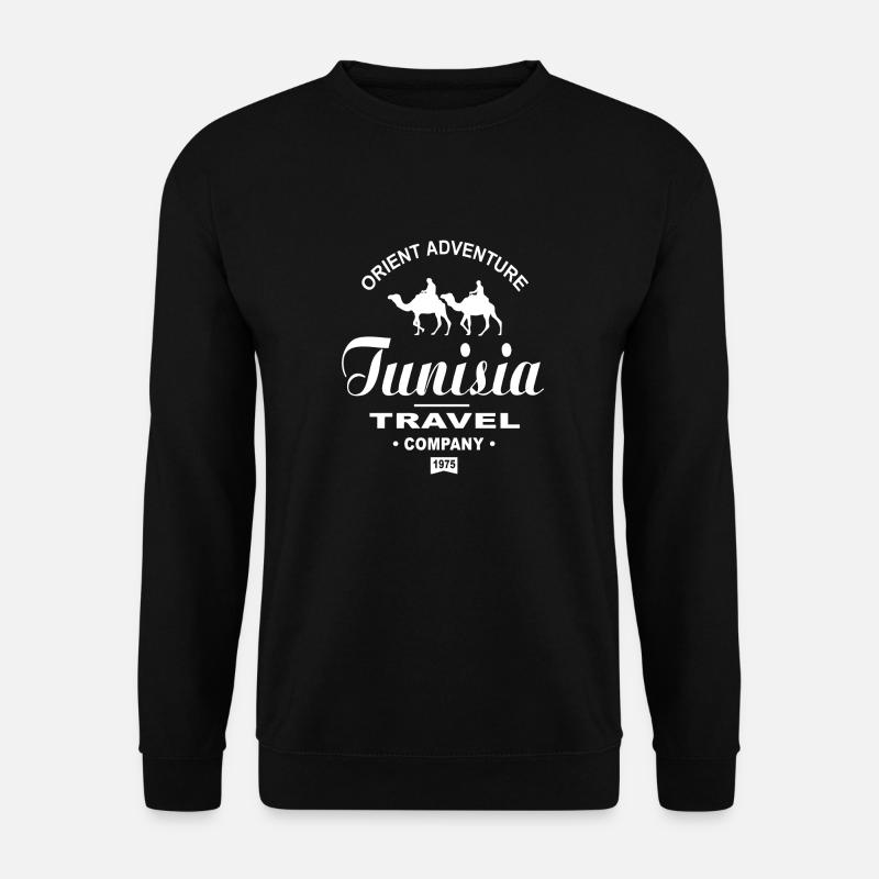 Tunesien - Kamelkarawane - Unisex Pullover - Schwarz