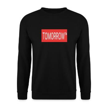 TOMORROW - Unisex Sweatshirt - black - Front - Alina (178cm) & Michal (187cm)