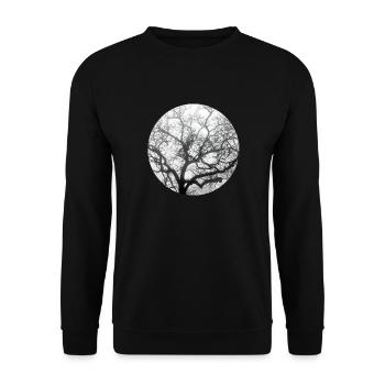 Nature fractale - Sweat-shirt Unisexe - noir - Devant - Alina (178cm) & Michal (187cm)