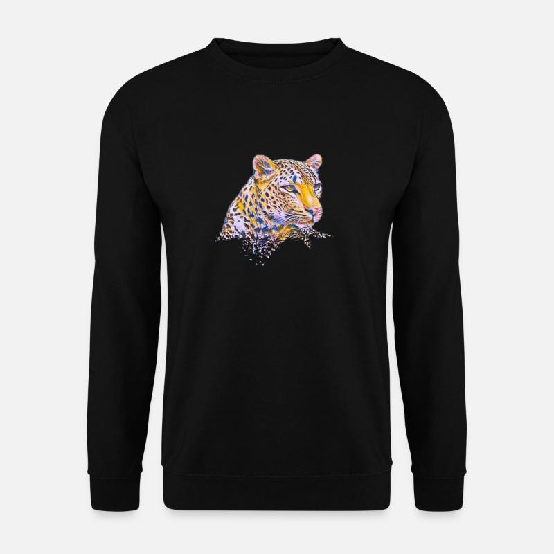 leopard - Unisex Sweatshirt - black