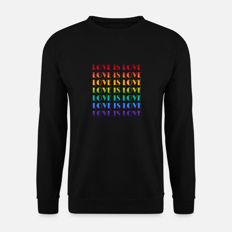 Love is Love - Unisex Pullover - Schwarz
