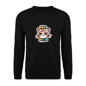 Qu’est-ce qui ne va pas avec ce chat? - Sweat-shirt Unisexe - noir - Devant - Alina (178cm) & Michal (187cm)