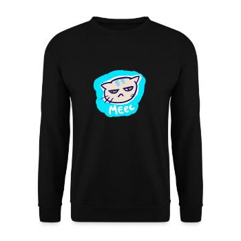Qu’est-ce qui ne va pas avec ce chat? - Sweat-shirt Unisexe - noir - Devant - Alina (178cm) & Michal (187cm)