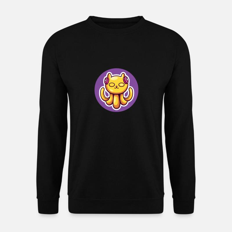 Meine Oktopus Katze - Unisex Pullover - Schwarz