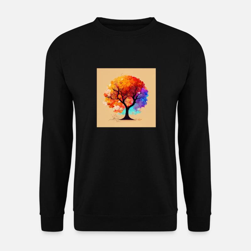 der Herbstbaum - Unisex Pullover - Schwarz