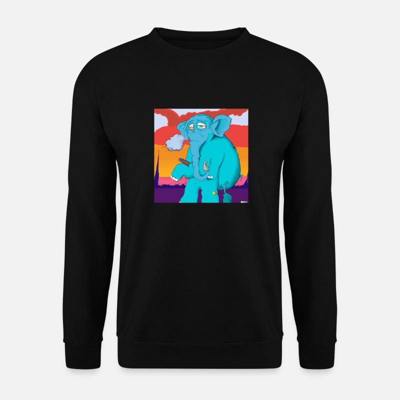 drunken elefant - Unisex Pullover - Schwarz