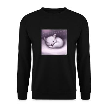 Fluffy animal - Unisex Sweatshirt - black - Front - Alina (178cm) & Michal (187cm)