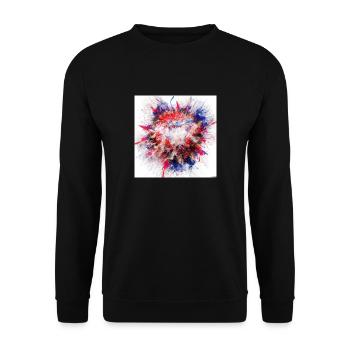 Wc222 - Sweat-shirt Unisexe - noir - Devant - Alina (178cm) & Michal (187cm)