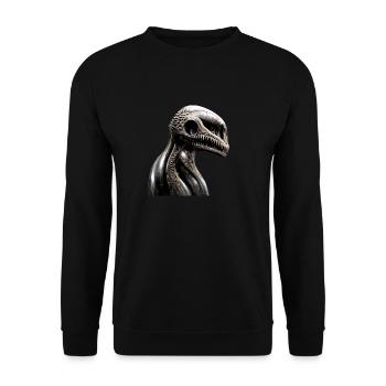 Das Unerwartete - Unisex Pullover - Schwarz - Vorne - Alina (178cm) & Michal (187cm)
