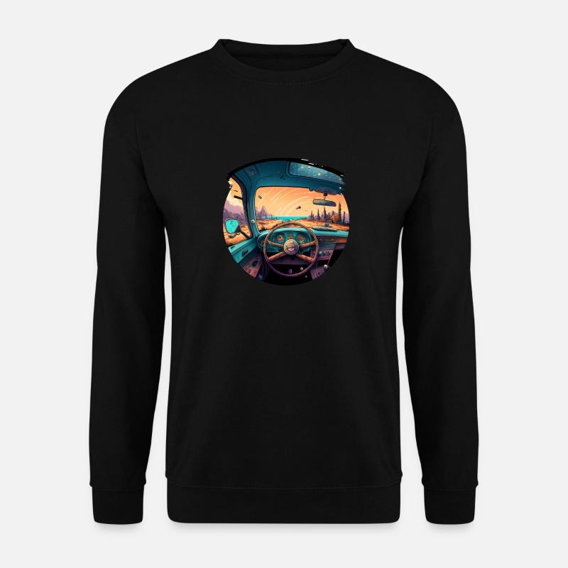 interior car dashboard - Unisex Pullover - Schwarz