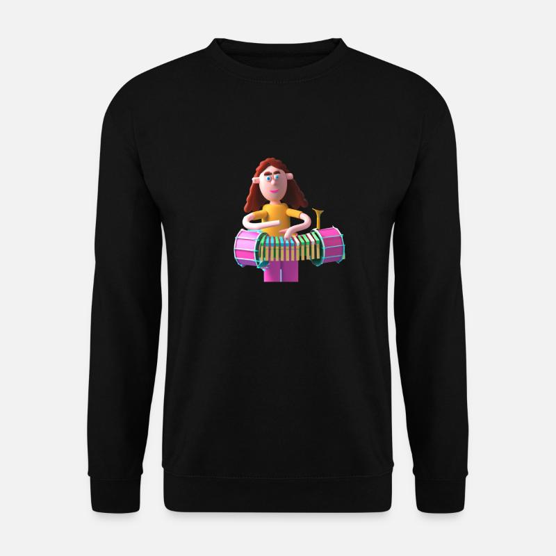 LUSTIG 8 - Unisex Pullover - Schwarz