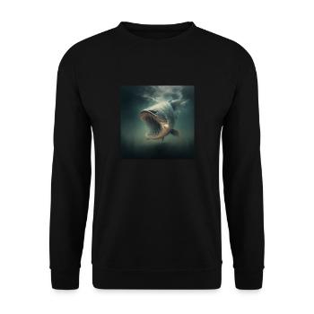Catfish Warrior - Unisex Sweatshirt - black - Front - Alina (178cm) & Michal (187cm)