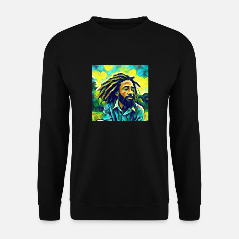 Van Gogh Rastafari Reggae Jamaica - Unisex Pullover - Schwarz