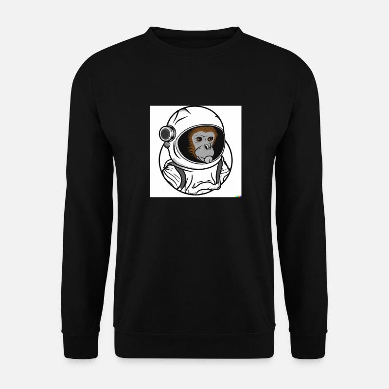 SPACE MONKEY - Unisex Sweatshirt - black