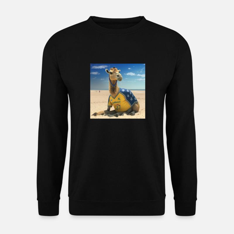 Fußball/Football ---- Kamel/Camel - Unisex Pullover - Schwarz