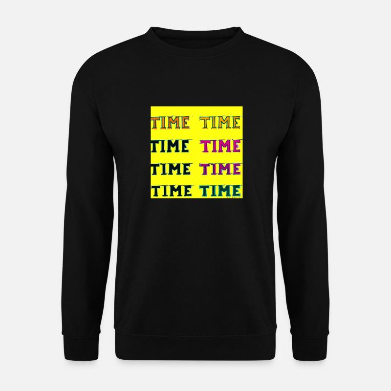 Zeit - Unisex Pullover - Schwarz