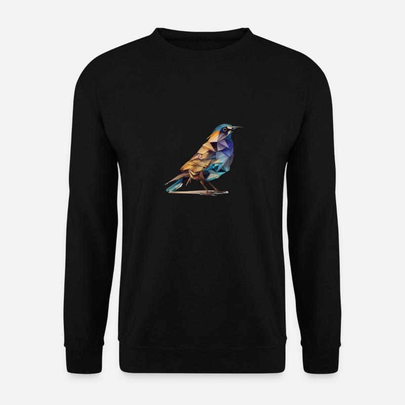 Abstrakter Vogel - Unisex Pullover - Schwarz