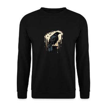 The Crow - Unisex Sweatshirt - black - Front - Alina (178cm) & Michal (187cm)