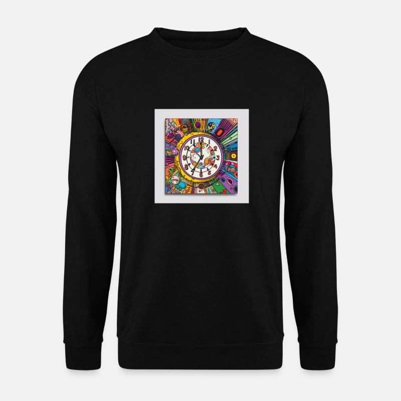 Uhr des Trips - Unisex Pullover - Schwarz
